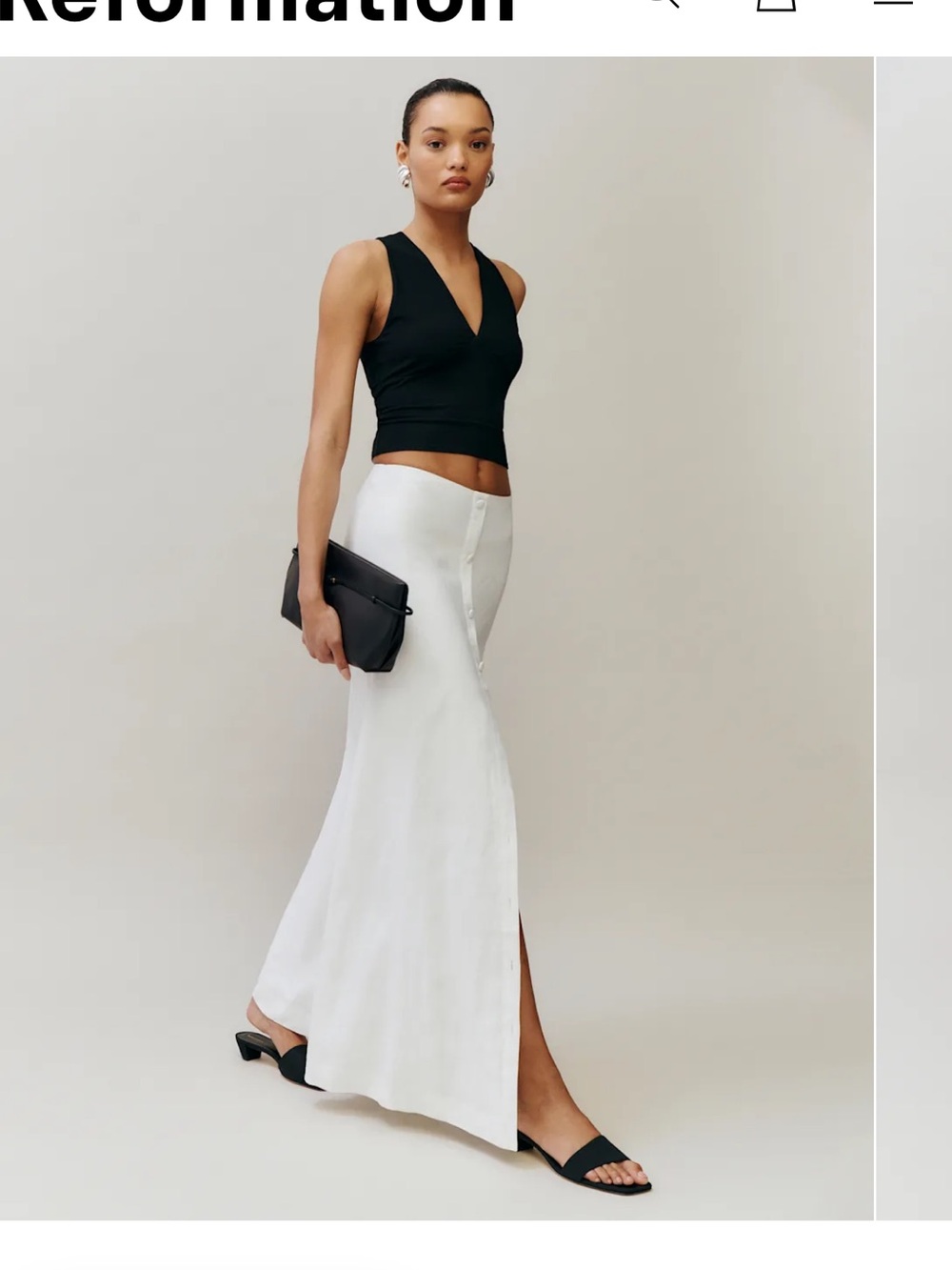 Reformation Andi linen maxi skirt - Picture 2 of 4